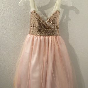 Rose gold dress
